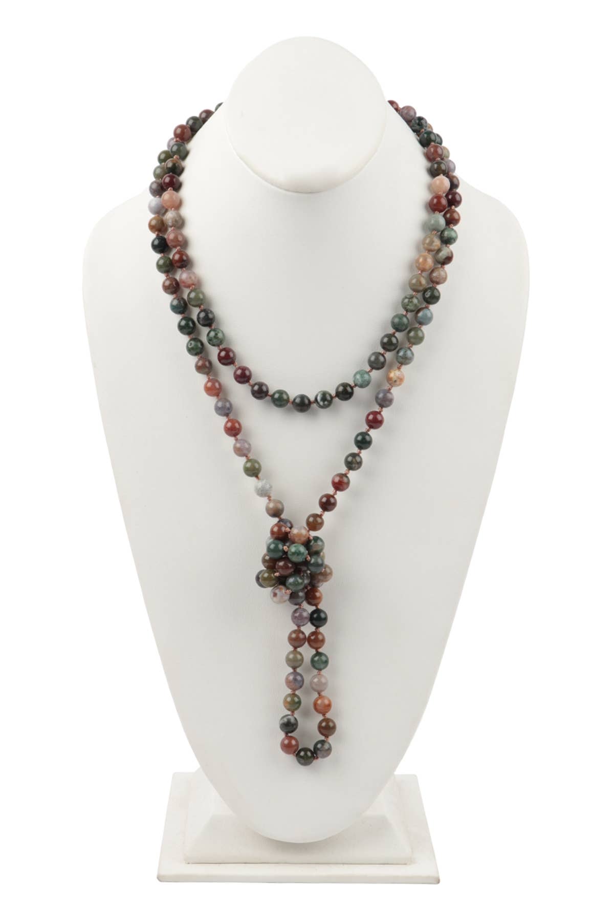 MYS Wholesale Inc - Wholesale Beaded/Pearl Necklace - Natural Stone Hand Knotted Long Necklace15