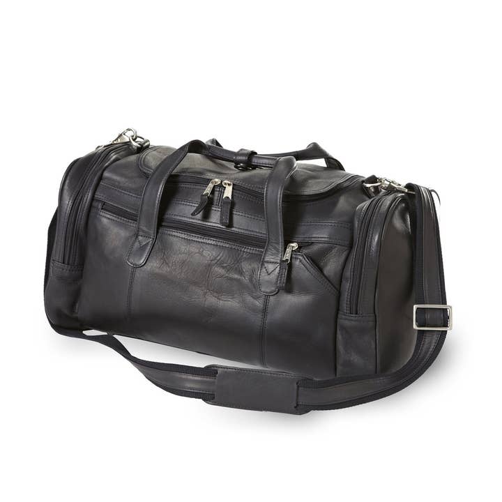 Quinley Black Executive Leather Duffel for wholesale on Faire1