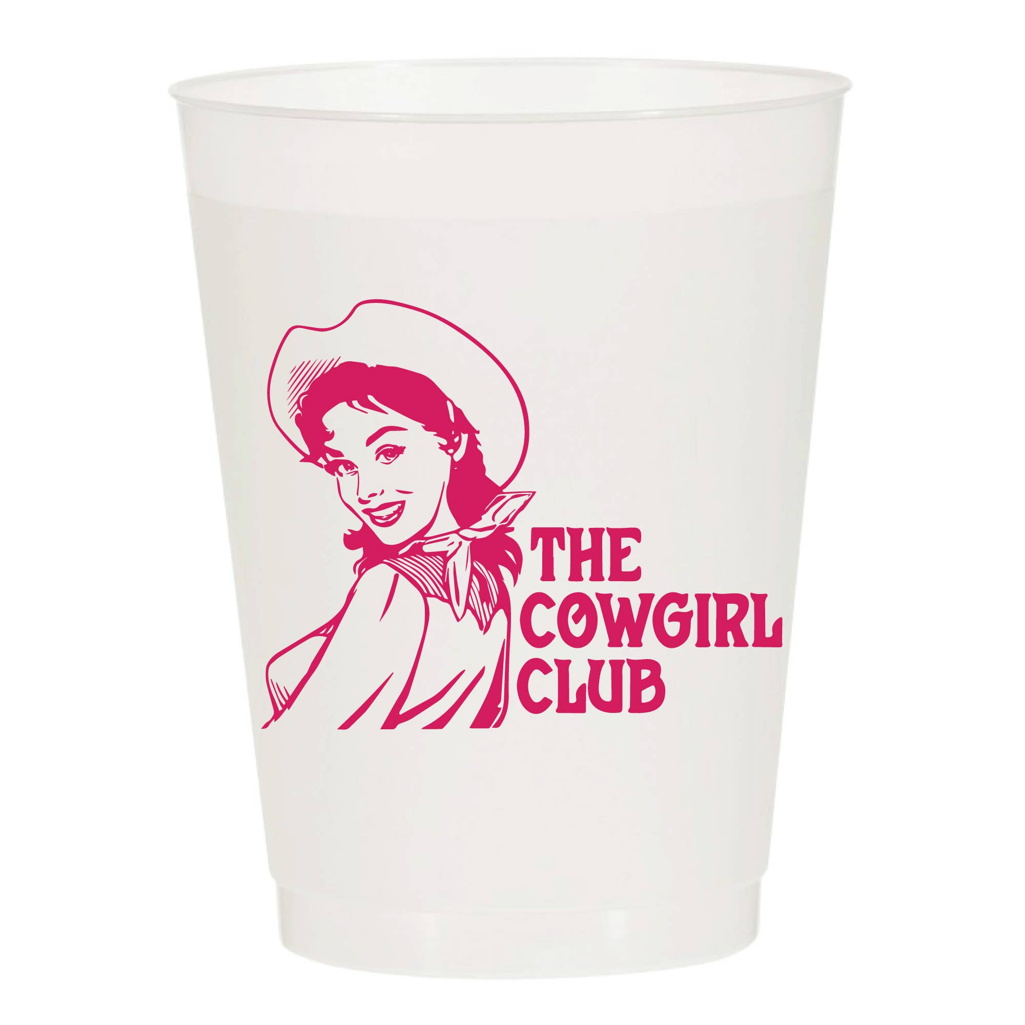 Sip Hip Hooray – wholesale Disposable cup – The Cowgirl Club Rodeo Frosted Cups- Rodeo0