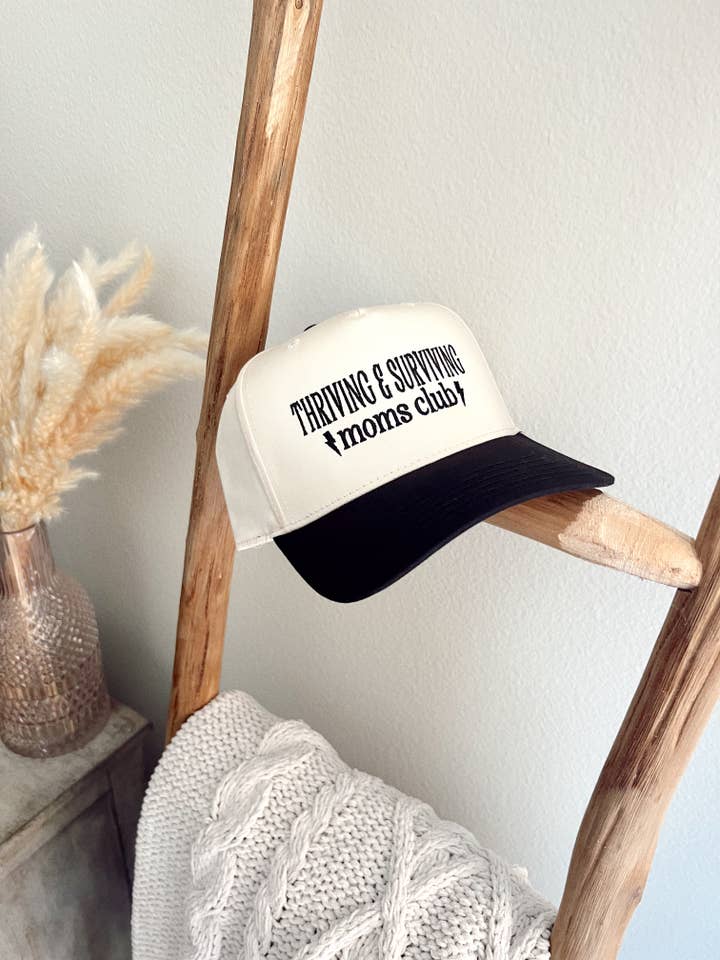 Thriving & Surviving Moms Club Trucker Hat | Gifts For Moms for wholesale by Ruby Moon