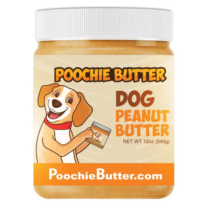 Pumpkin Dog Peanut Butter Jar 12oz for wholesale by Poochie Butter