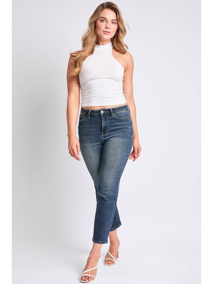 YMI - Wholesale Jeans - Women's - Luxe High Rise Vintage Stretch Straight Leg Jeans-P02716021