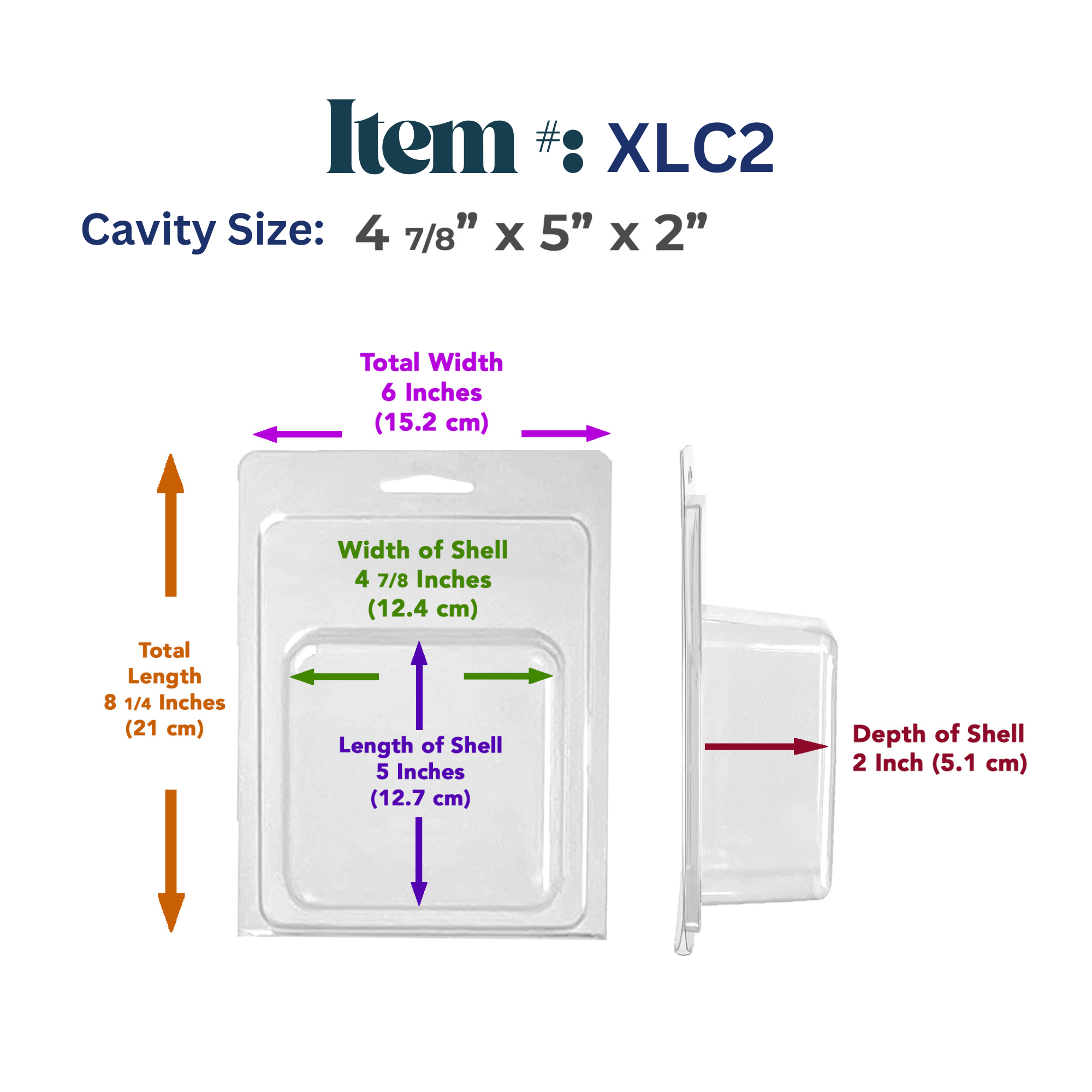 Vici Pack - Wholesale Retailer Display - Beauty & Wellness - Retail Display Clear Blister Packaging, Set of 25 15