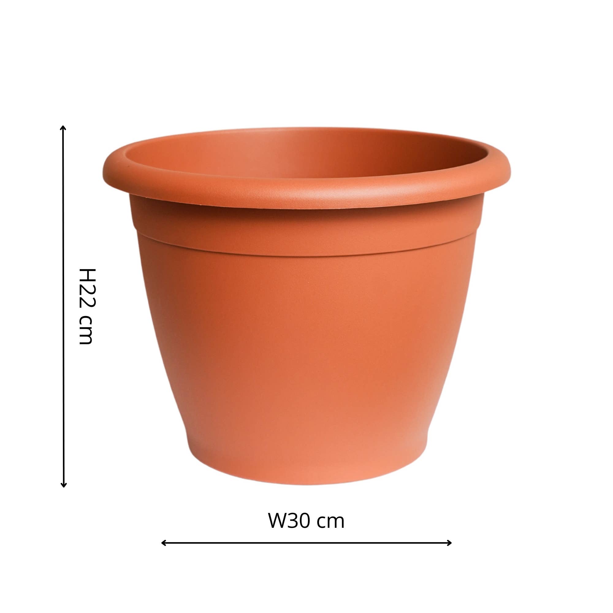 Ivyline – wholesale Plant pot – Outdoor Recycled Plastic Naxos Planter (D25-30cm)3