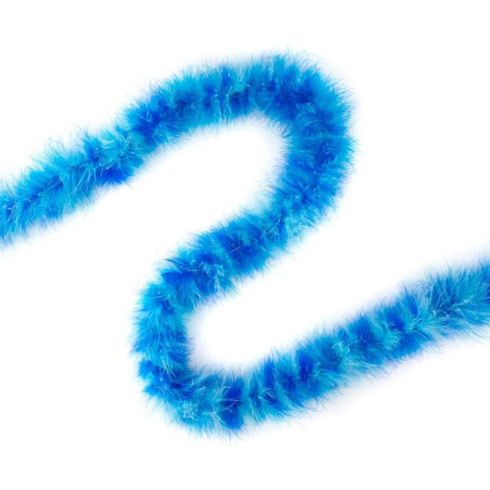 Zucker Feather Products – wholesale Feathers – Marabou Feather Boa - Mediumweight - Blues Mix