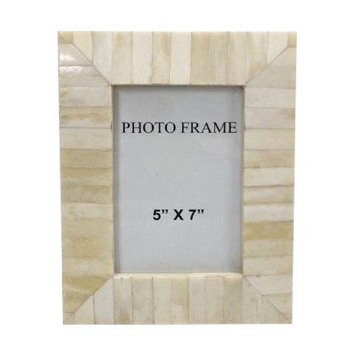 BIDKhome - Wholesale Picture Frame - 5x7” White Bone Picture Frame4
