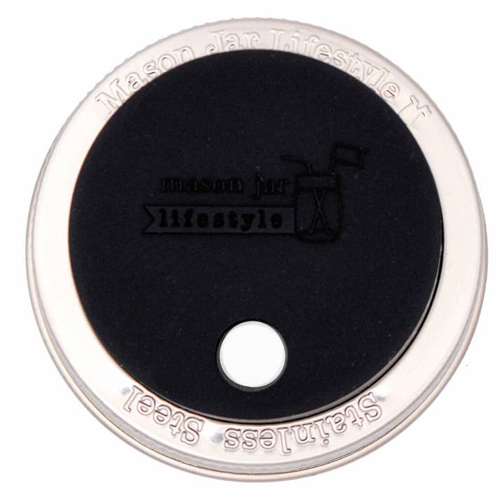 Mason Jar Lifestyle - Wholesale Drink Lids - Silicone Straw Hole Tumbler with Stainless Steel Band for Mason Jars32
