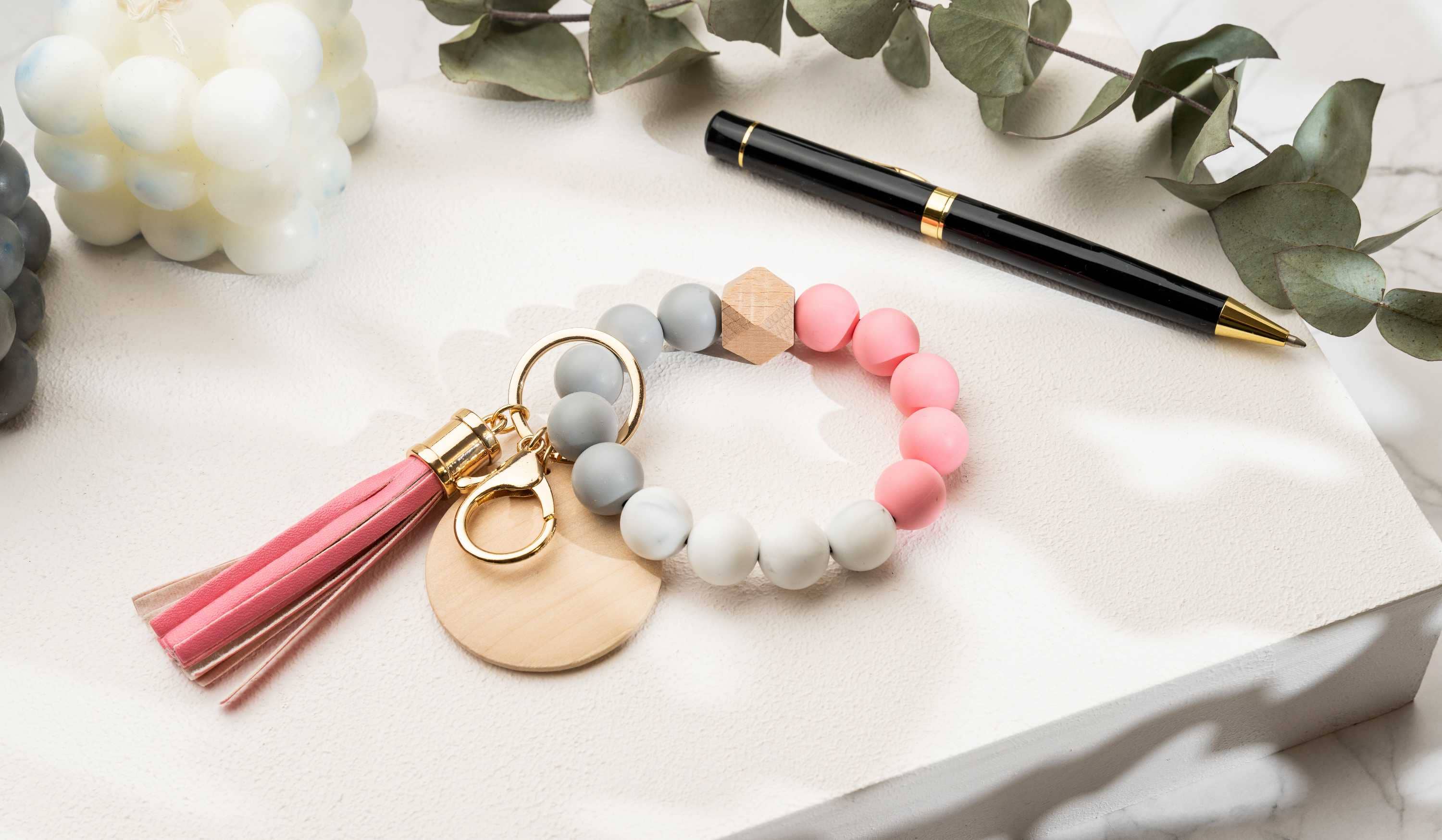 American Leather Goods - Wholesale Keychain Bracelet - Keychain With Wristlet Bangle Bracelet, Keyring Bangle4