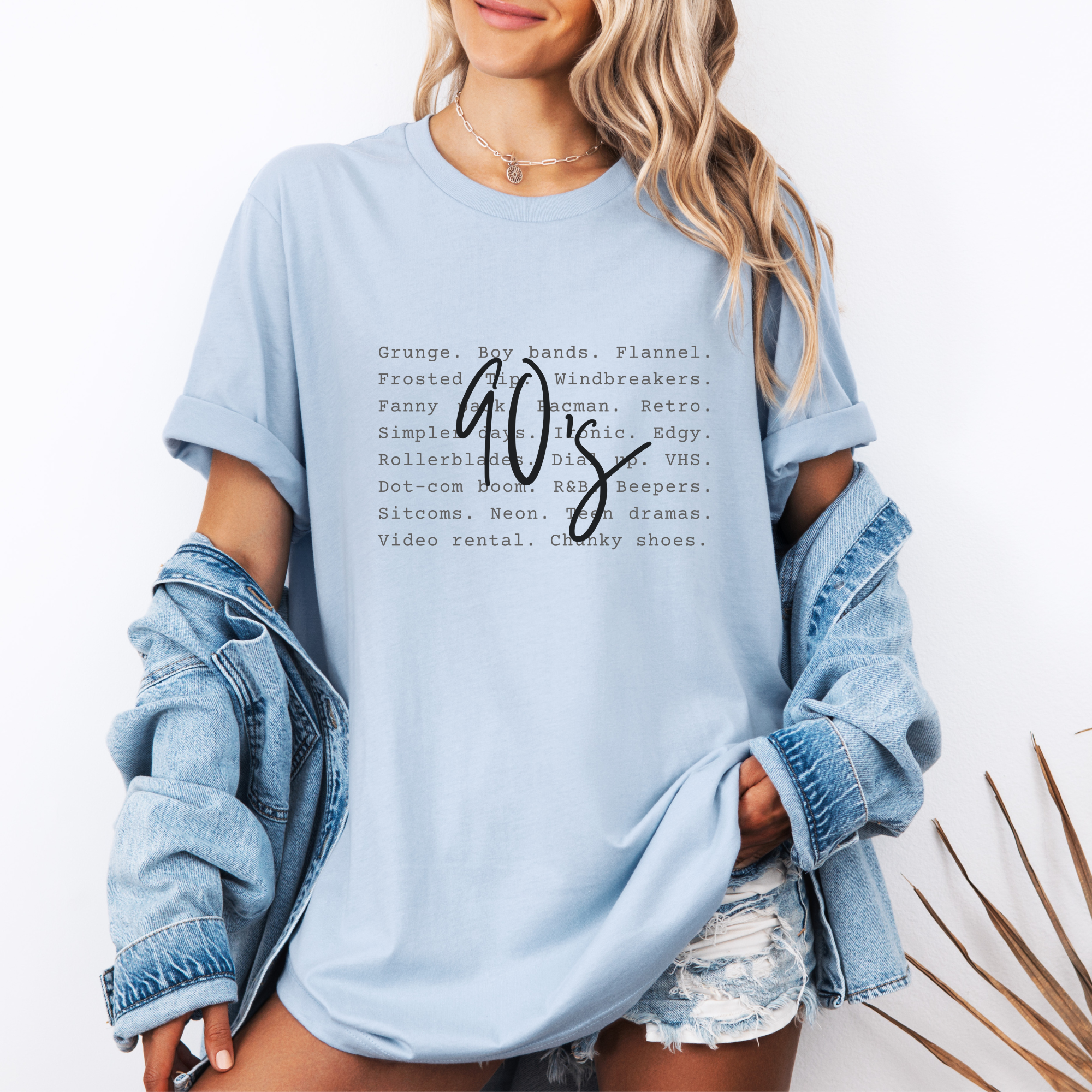 Trendznmore - Modern Graphic Apparel - Wholesale Screen Printed T-Shirt - Women's - 90s Wording Graphic Tee3