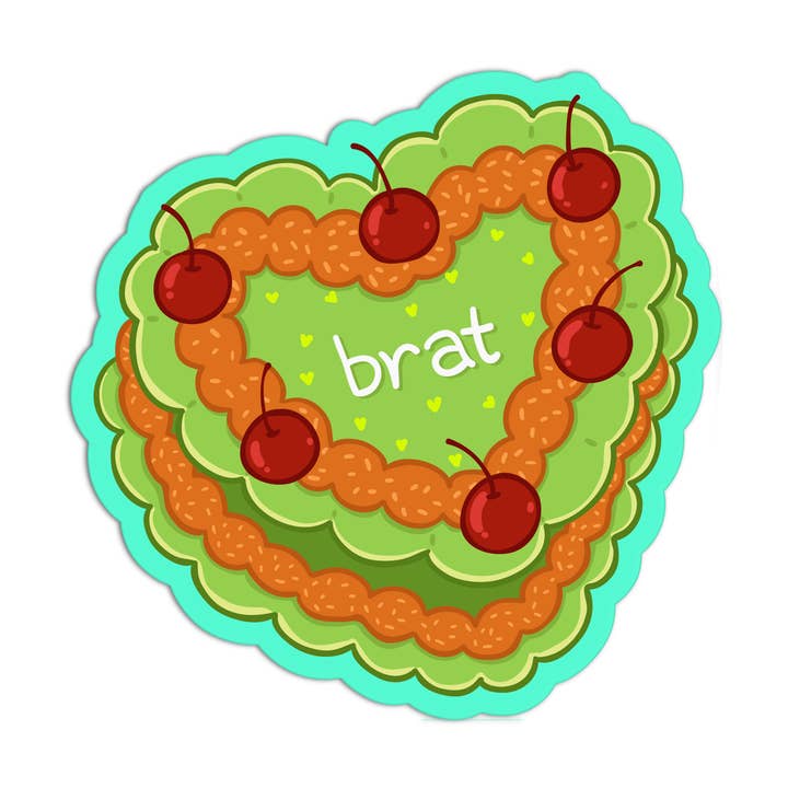 Brat Cake teksturerede klistermærker for engroshandel hos Girls Printing House
