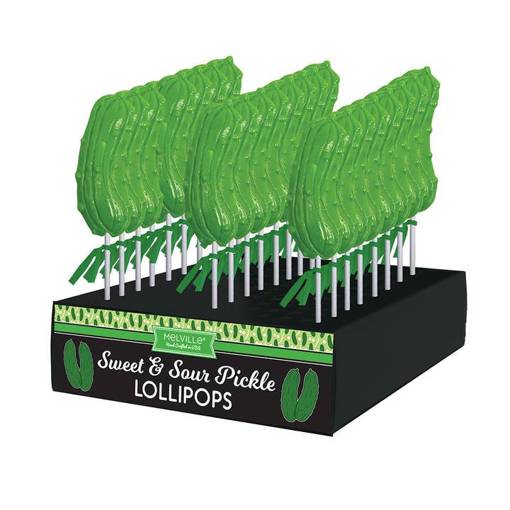 Melville Candy Company - Wholesale Lollipop - Sour Pickle Lollipops