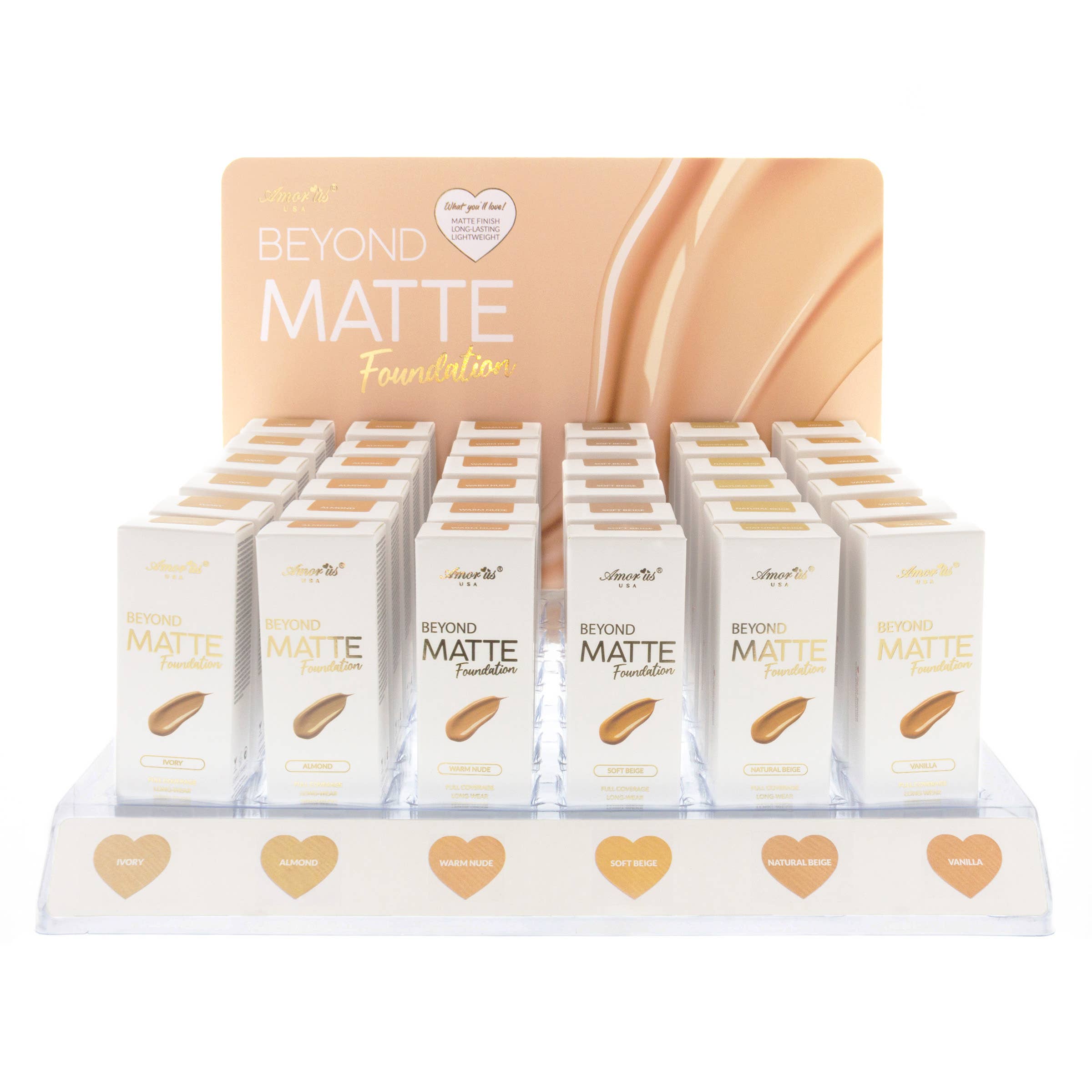 Amorus USA - Wholesale Foundation - Amorus Matte Foundation(Beyond Matte Foundation) Display4