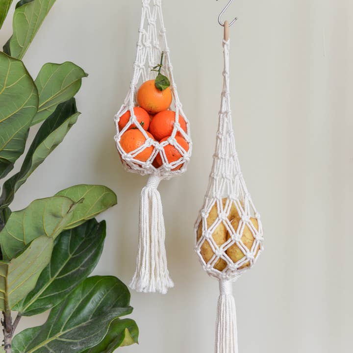 BeanDaikon - Wholesale Hanging planter - Macrame Hanging Basket H105