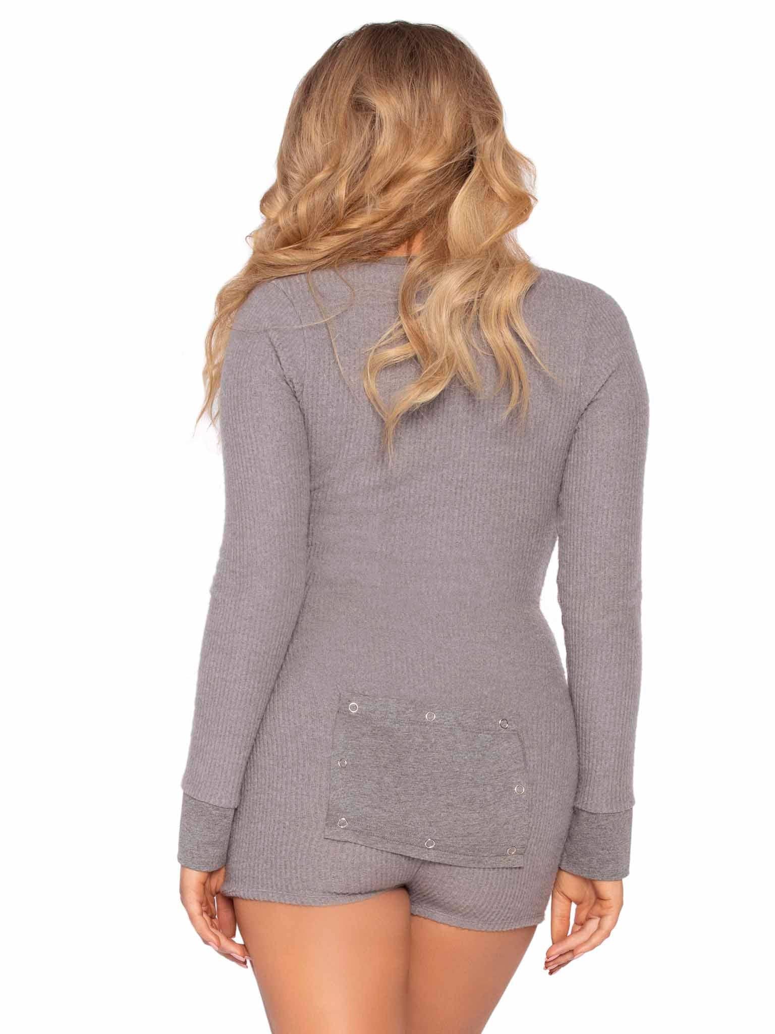 Leg Avenue - Wholesale Lounge Romper - Women's - Sweet Dreams Long Johns Romper2