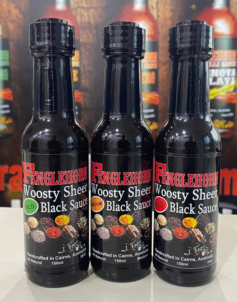 Fenglehorn - Wholesale Hot Sauce - Worcesterchire Sauce: Fenglehorn Woosty Sheer Black Sauce0