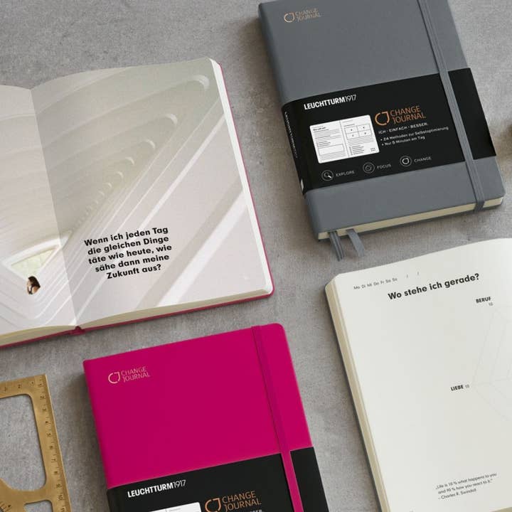 CHANGE JOURNAL - Venta al por mayor Diario/agenda - CHANGE JOURNAL, edición Leuchtturm1917 - inglés - Antracita / Berry / Sage4