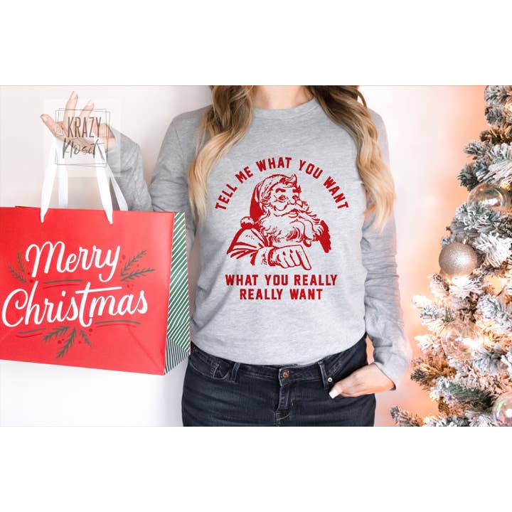Tell Me What You Want-Santa C1 for wholesale by Krazy Kloset