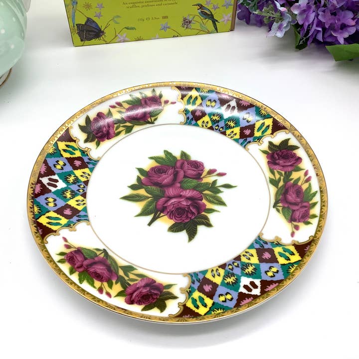 All Little Cute Things - Wholesale Salad Plate - Queens English Rose Garden Salad Bread Side Plate 8 inch2
