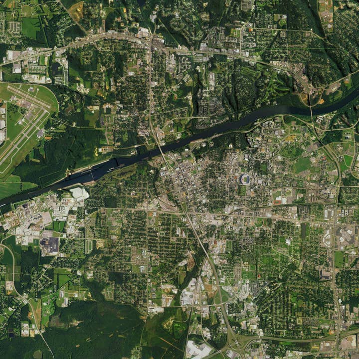 JACE.design - Wholesale Art Print - Tuscaloosa AL Map Print Satellite4