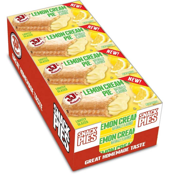 Shop The King - Wholesale Biscuit - JJ's Bakery Lightly Glazed Snack Pies 4oz (Lemon Cream)1