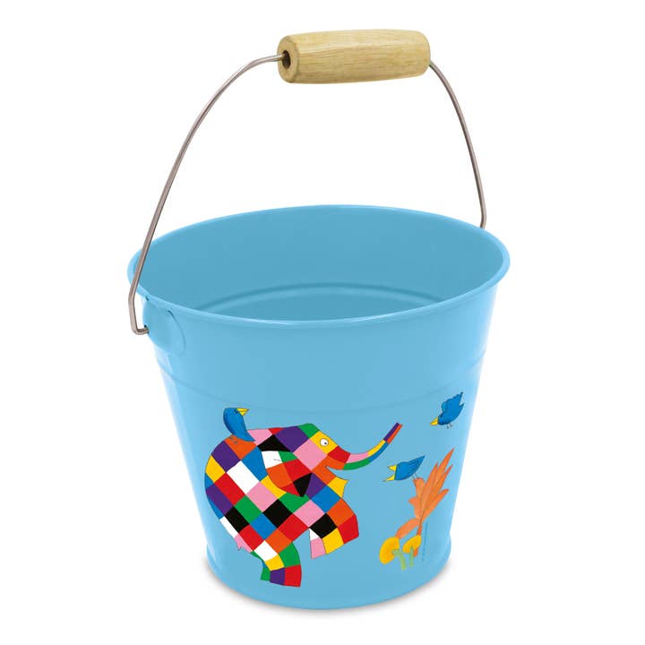 Elmer Children's Metal Bucket for wholesale by Robert Frederick Ltd