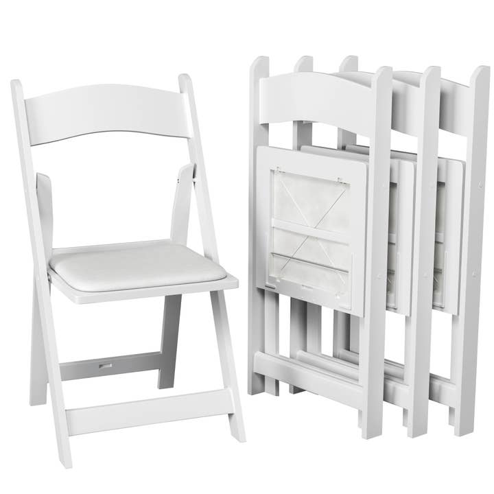 Simplex Brands - Wholesale Folding Chair - White Resin Folding Chair