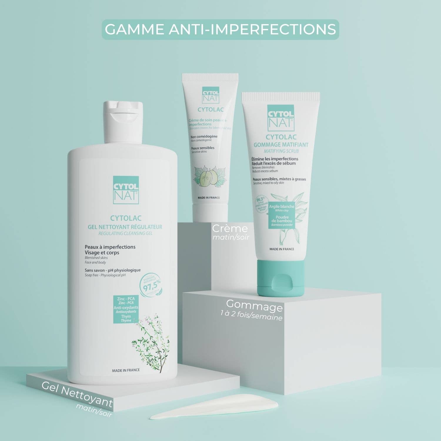 Laboratoires Cytolnat – Engroshandel Ansigtspeeling – CYTOLNAT - Cytolac Peeling - Fedtet til Kombineret Hud4