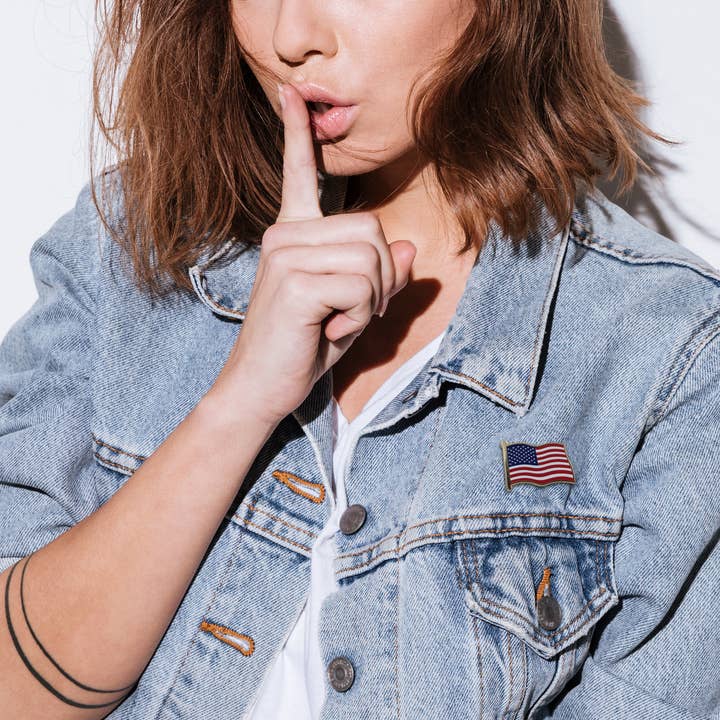 Real Sic - Wholesale Lapel Pin/Button - American Flag Enamel Pin For Patriotic & Ceremonial Souvenir3