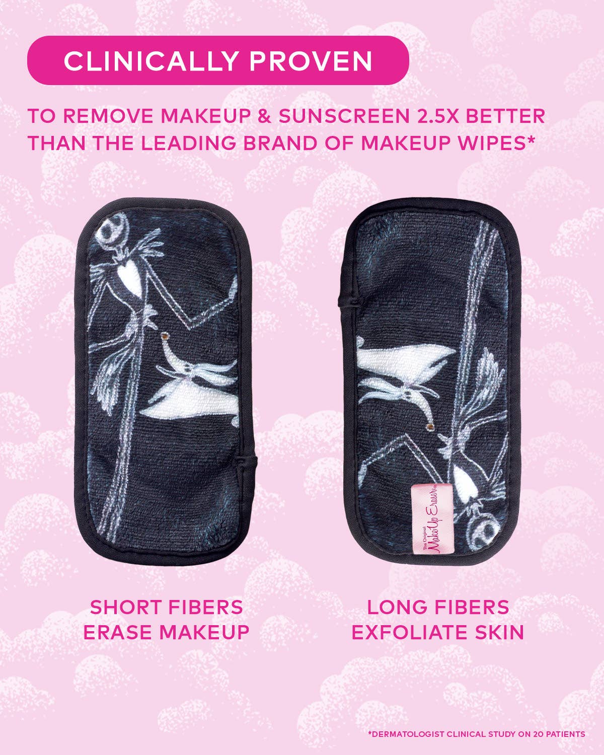 The Original MakeUp Eraser – wholesale Sminkborttagning – Nightmare Before Christmas 5-pack mini sminkborttagningsdukar © Disney | REA12