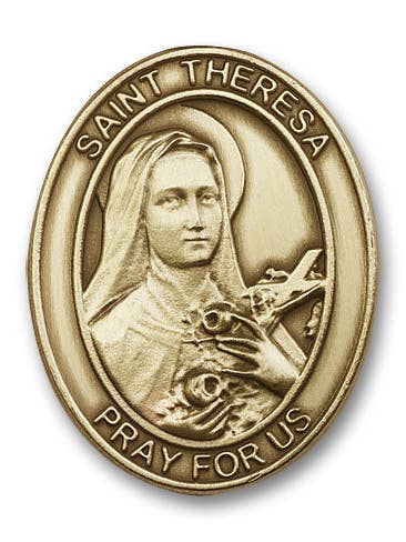 Saint Theresa Visor Clip for wholesale by Tony’s Jewelry