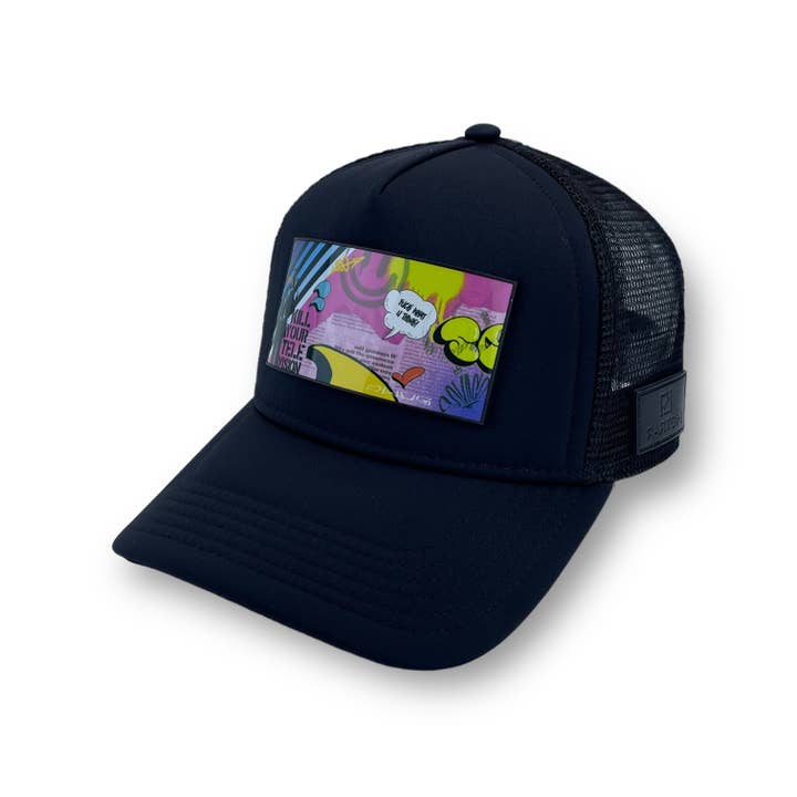 PARTCH Trucker Hat Sort aftagelig Sense Art for engroshandel hos PARTCH