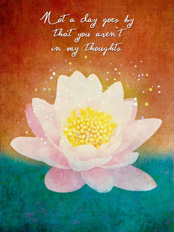 Gratulationskort - Lotus Kärlek för wholesale av Soulebrate