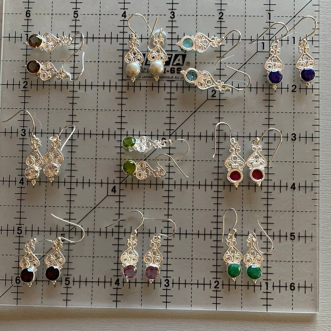 Keystone Crystals - Wholesale Dangle Earrings - Gemstone Sterling Silver Earrings18