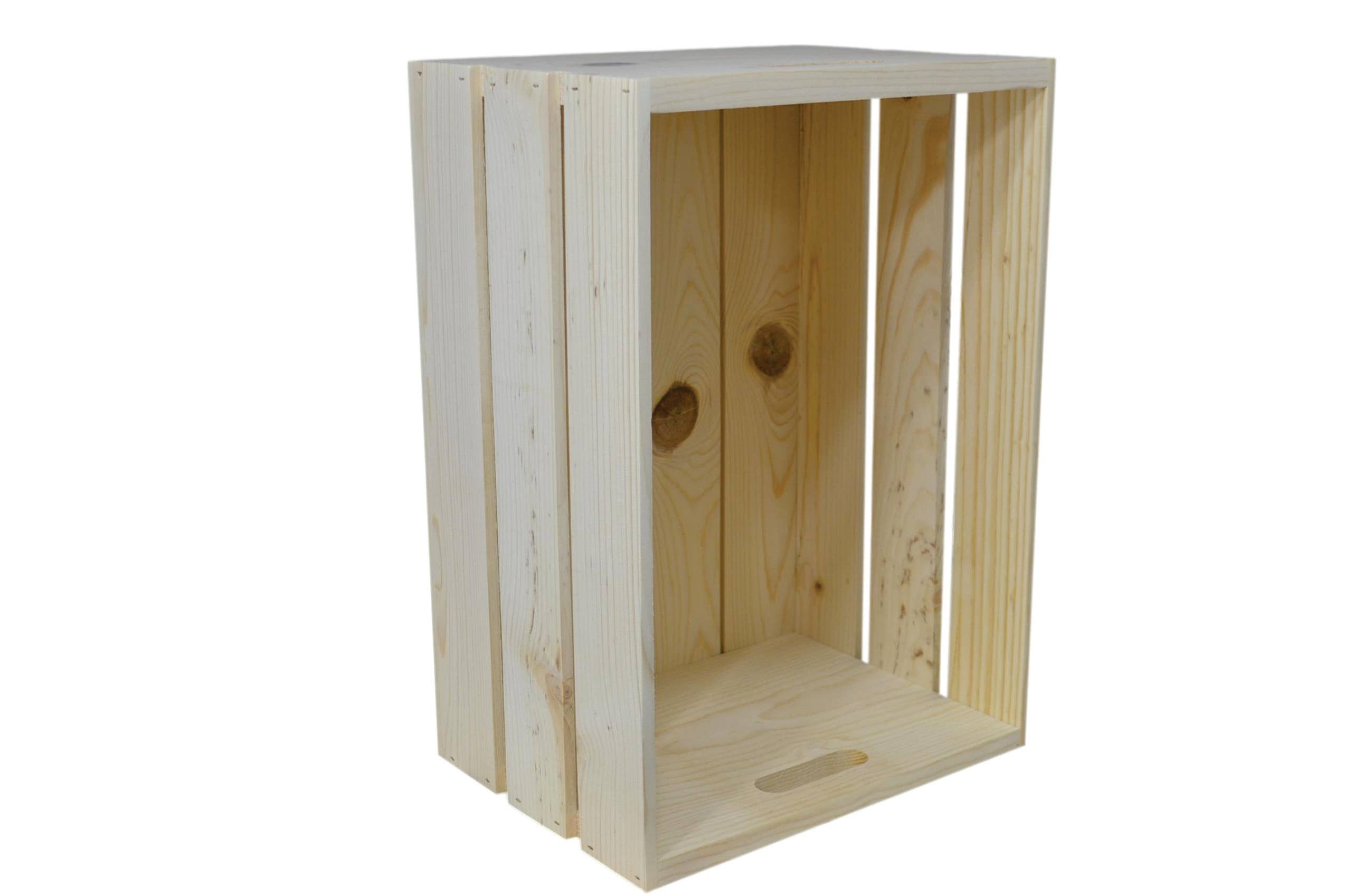 Poole & Sons Inc. - Wholesale Storage Bin - Wooden Crate Hand Holed 18″ (Bulk)1