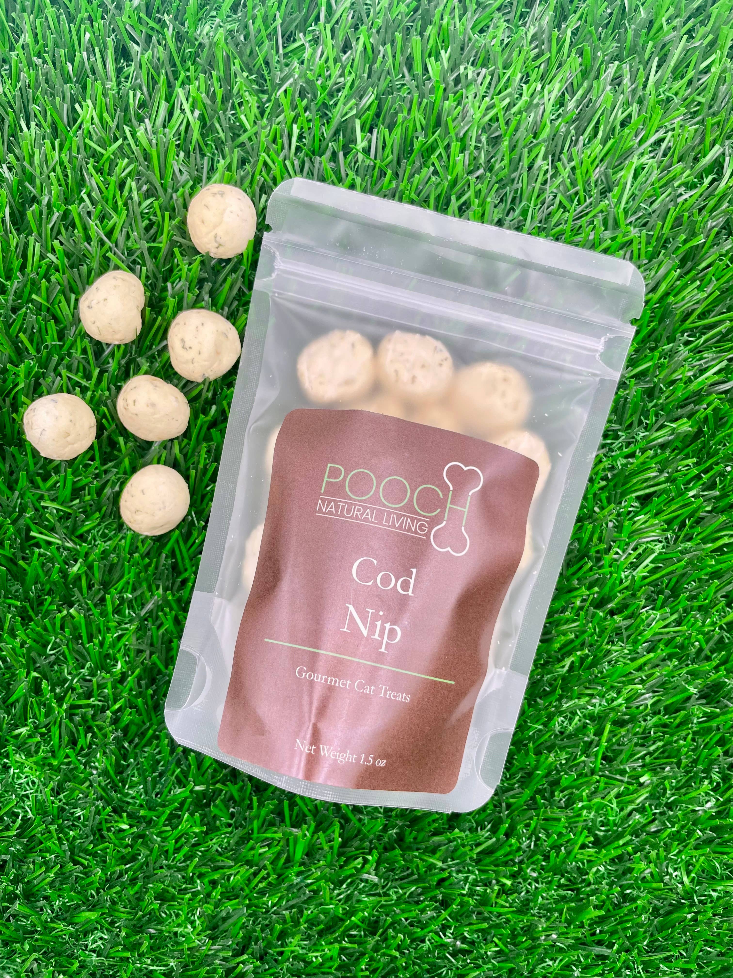 Pooch Natural Living - Wholesale Pet Treats - Cat - Cod Nip Cat Treats0