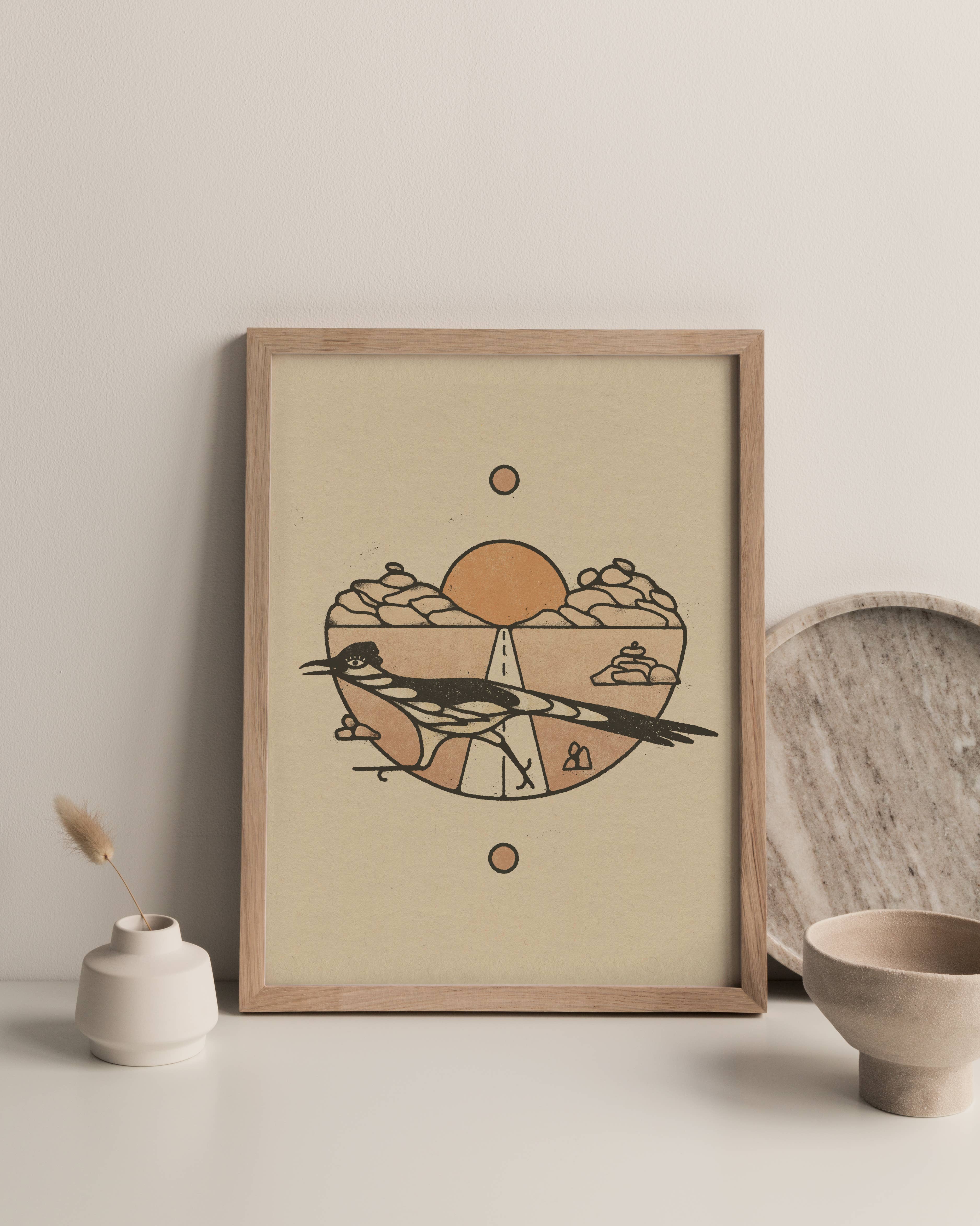 Amber Morgan - Wholesale Art Print - Roadrunner 8x10 Art Print 1