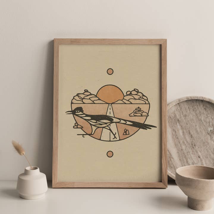 Amber Morgan - Wholesale Art Print - Roadrunner 8x10 Art Print 1