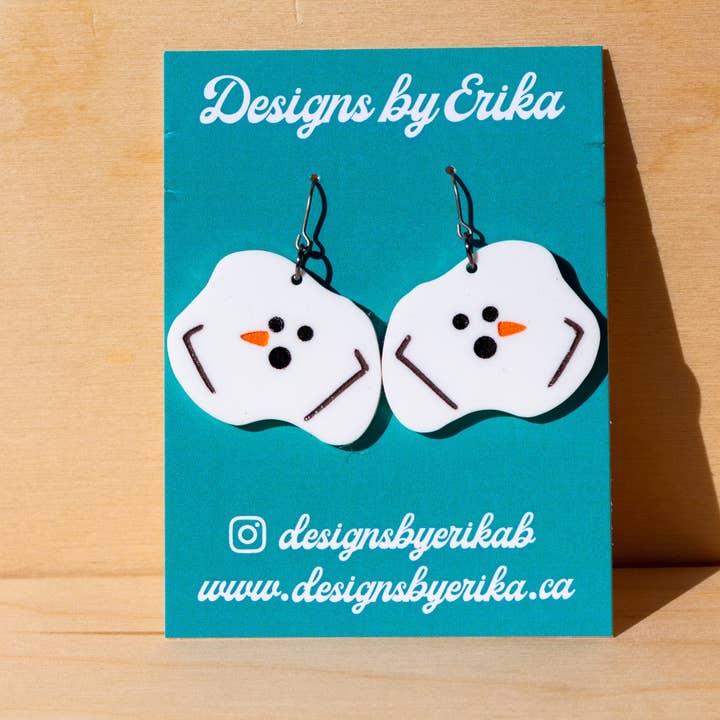 Melting Snowman Earrings for wholesale by Designs by Erika