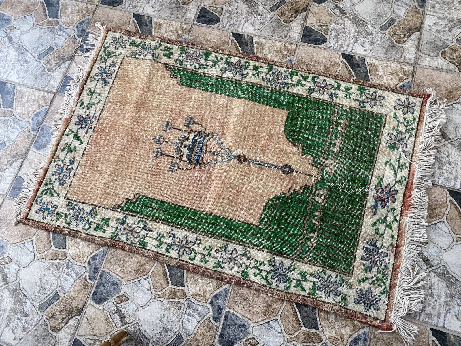 Oushak Rugs - Wholesale Area Rug - Vintage Anatolian Hand-Knotted Wool Tribal Geometric Rug 2x411