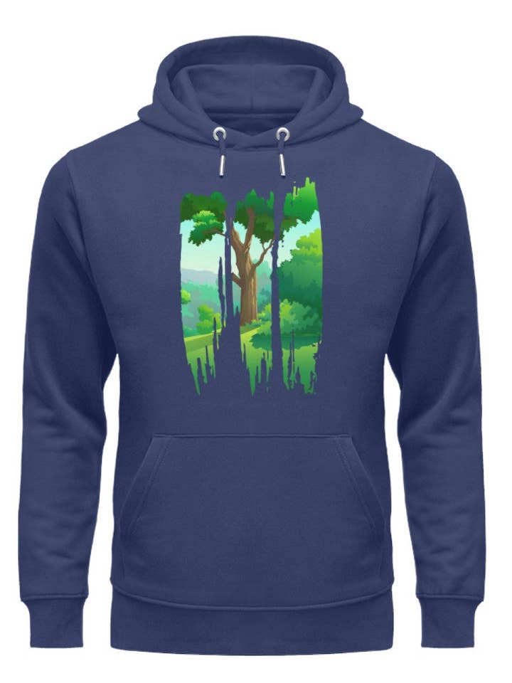 Lovely Nature Brush 2 - unisex premium organic hoodie for wholesale by Uwaldu