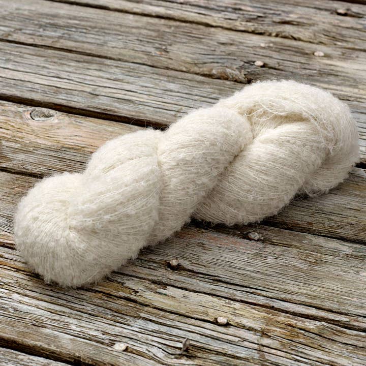Undyed Yarn: Alpaloop Lace Boucle Knitting Yarn for wholesale by Rooster Undyed Yarns