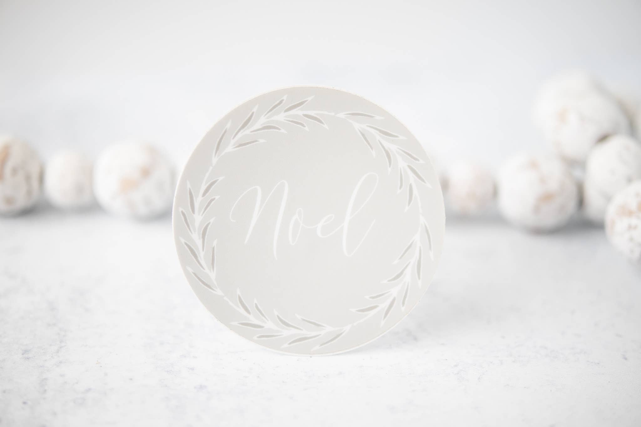 Savannah and James Co - Wholesale Sticker - Noel Circle, Vinyl Sticker, 3x3 in