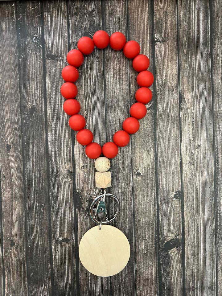 Silicone Wristlet - Red for wholesale by KW Laser Supplies