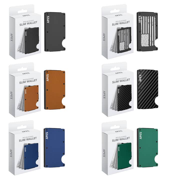 The American Gift Company (TAGCO) - Wholesale Card Holder - Unisex - RFID Blocking Minimalist Scratch Resistant Slim Credit Card