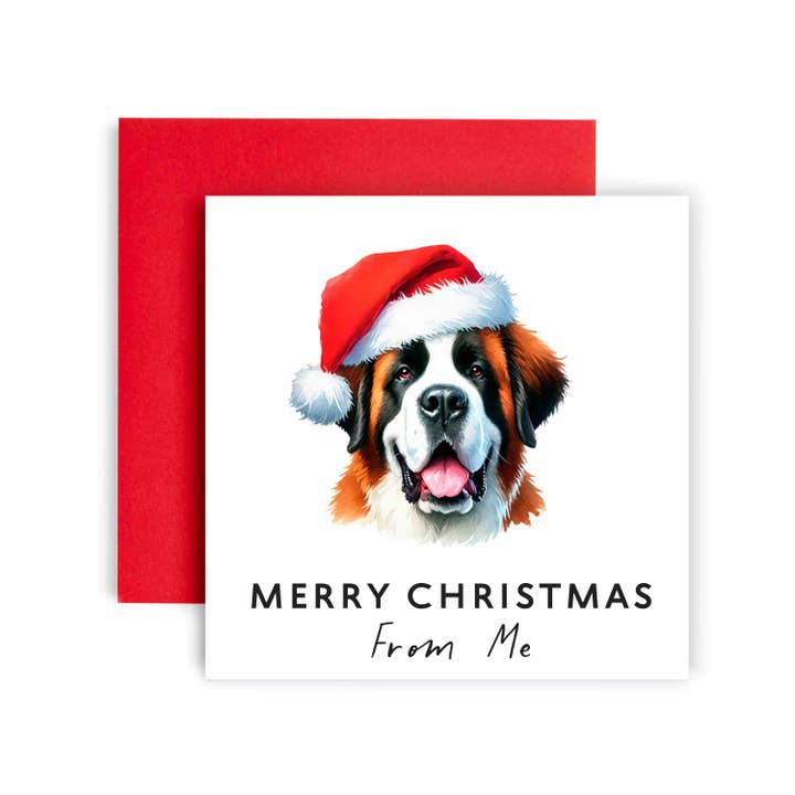 Christmas Card from the Dog – St. Bernard for wholesale by Huxters