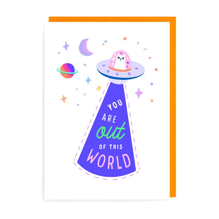 Tarjeta Space Cat para venta al por mayor de URGHH Card Co.