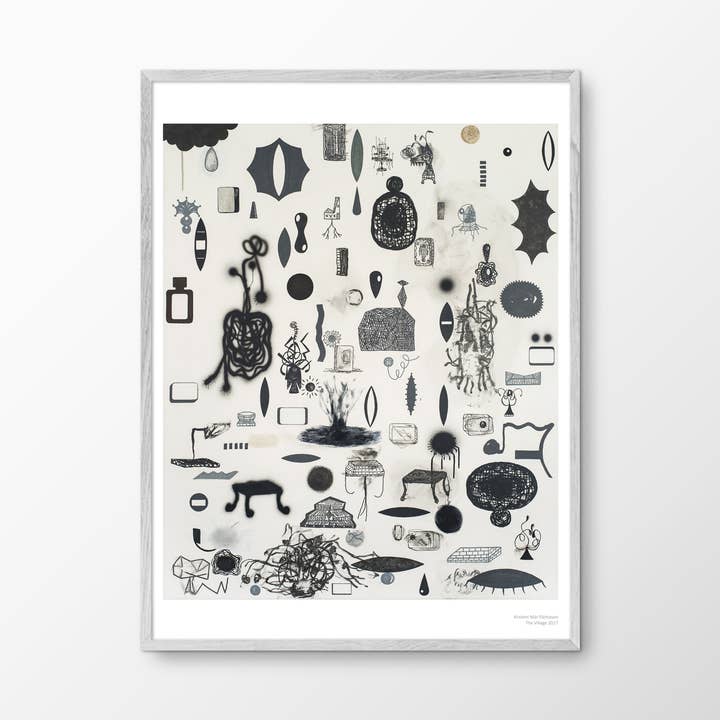 PETIT_ARTPRINTS - Wholesale Art Print - The Village - Art Print by Kristinn Már Pálmason - Poster0