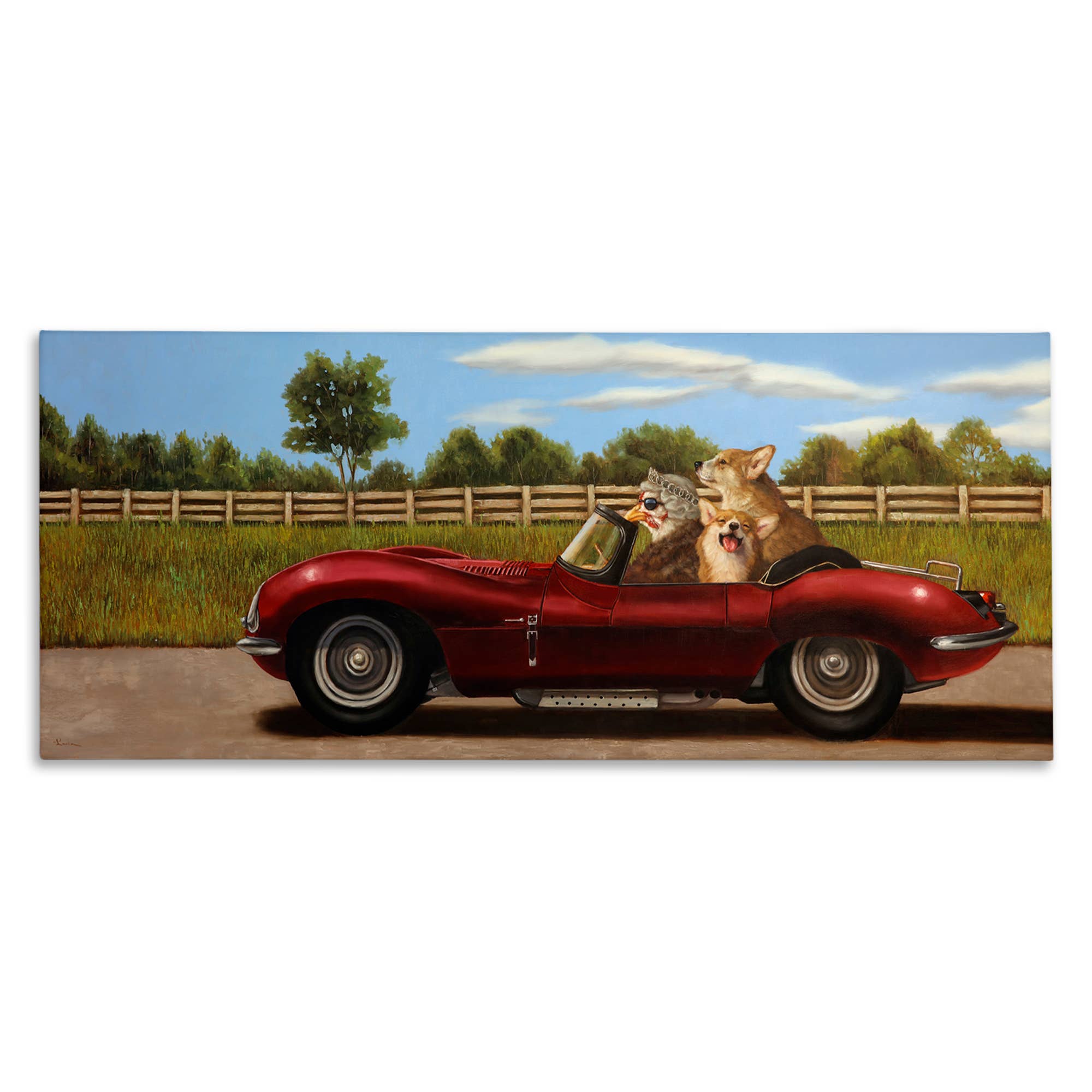 Stupell Industries - Wholesale Wall Sign - Animals in Sports Car - Unframed Wall Art8