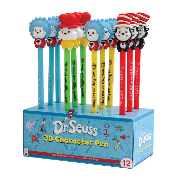 Geddes – Engroshandel Pen – Dr Seuss 3d Character Pen 12/skærm4