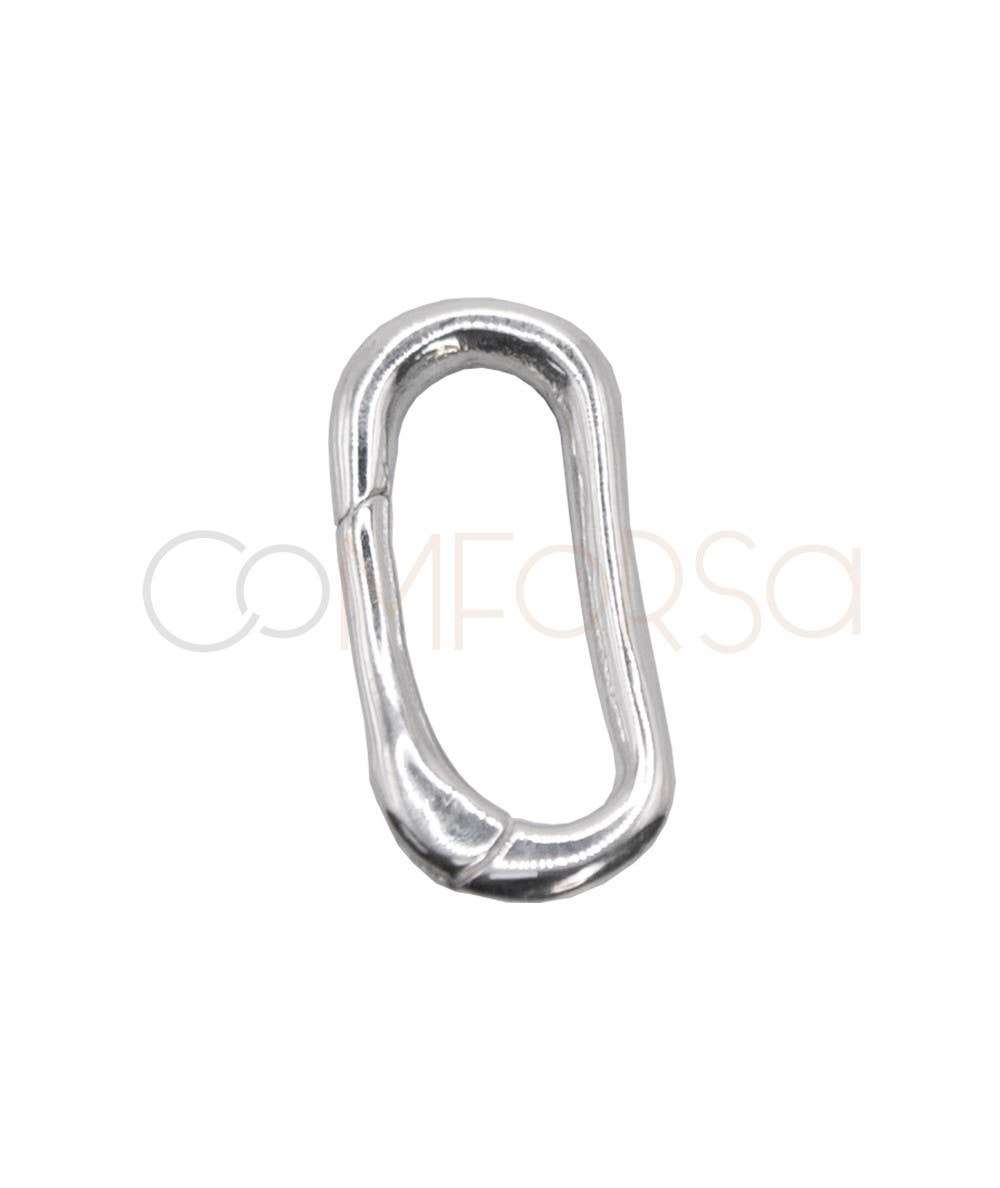 COM FORSA SL - Wholesale Clasp - Sterling Silver 925 Oval Spring Clasp 8 X 17.5Mm0